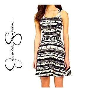 Jessica Simpson Cut Out Back Fit & Flare Dress